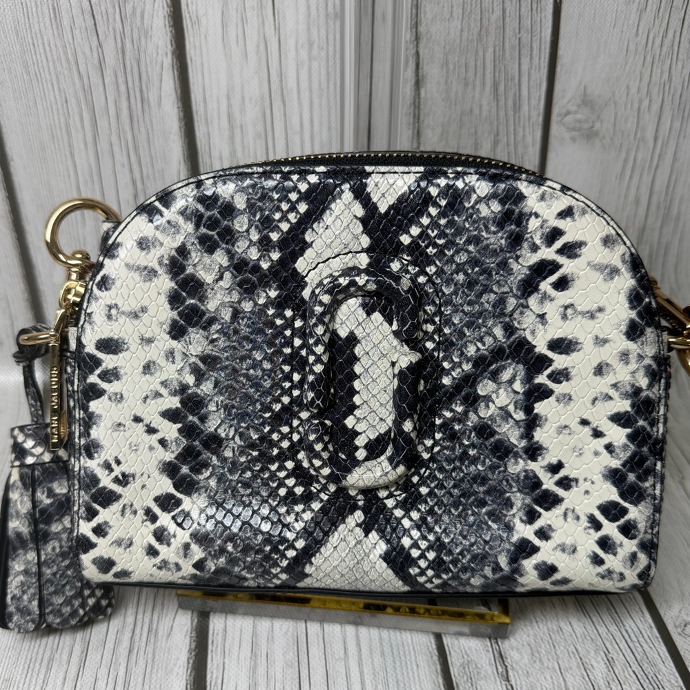 PRE LOVED Marc Jacob Python-Embossed Shutter Came… - image 7